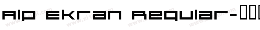 Alp Ekran Regular字体转换